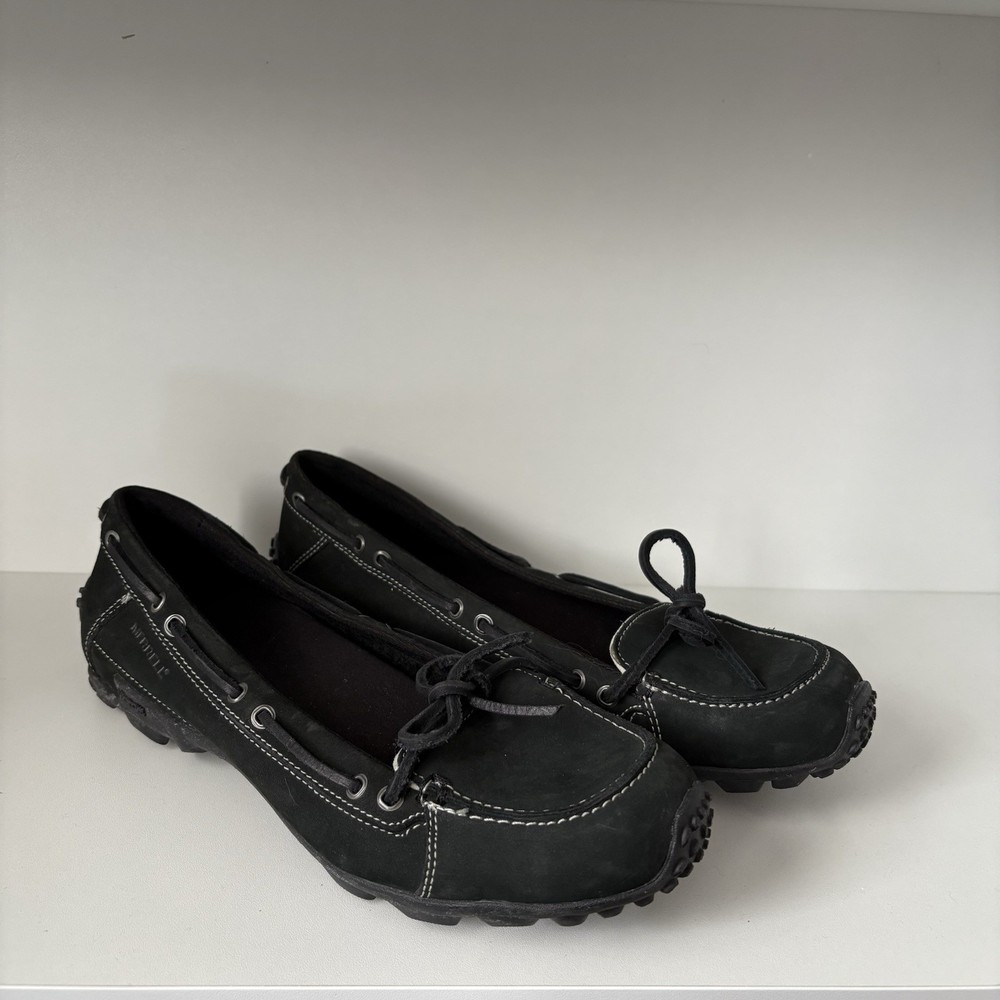 Merrell Women’s Marina Black Slip-On Boat Shoes Flats Loafers Comfort Size 6