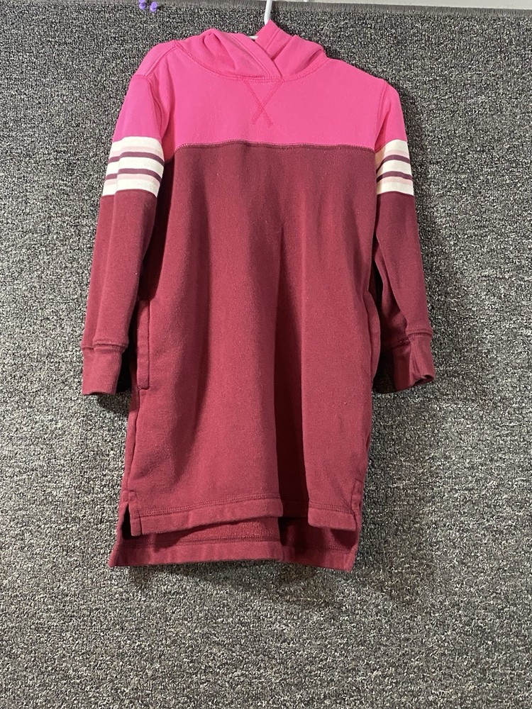 Old Navy Girls Long Sleeve Hooded Dress With Pockets Size S (6-7)