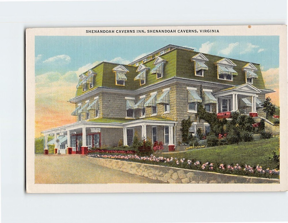 Postcard Cavers Inn Shenandoah Caverns Virginia USA