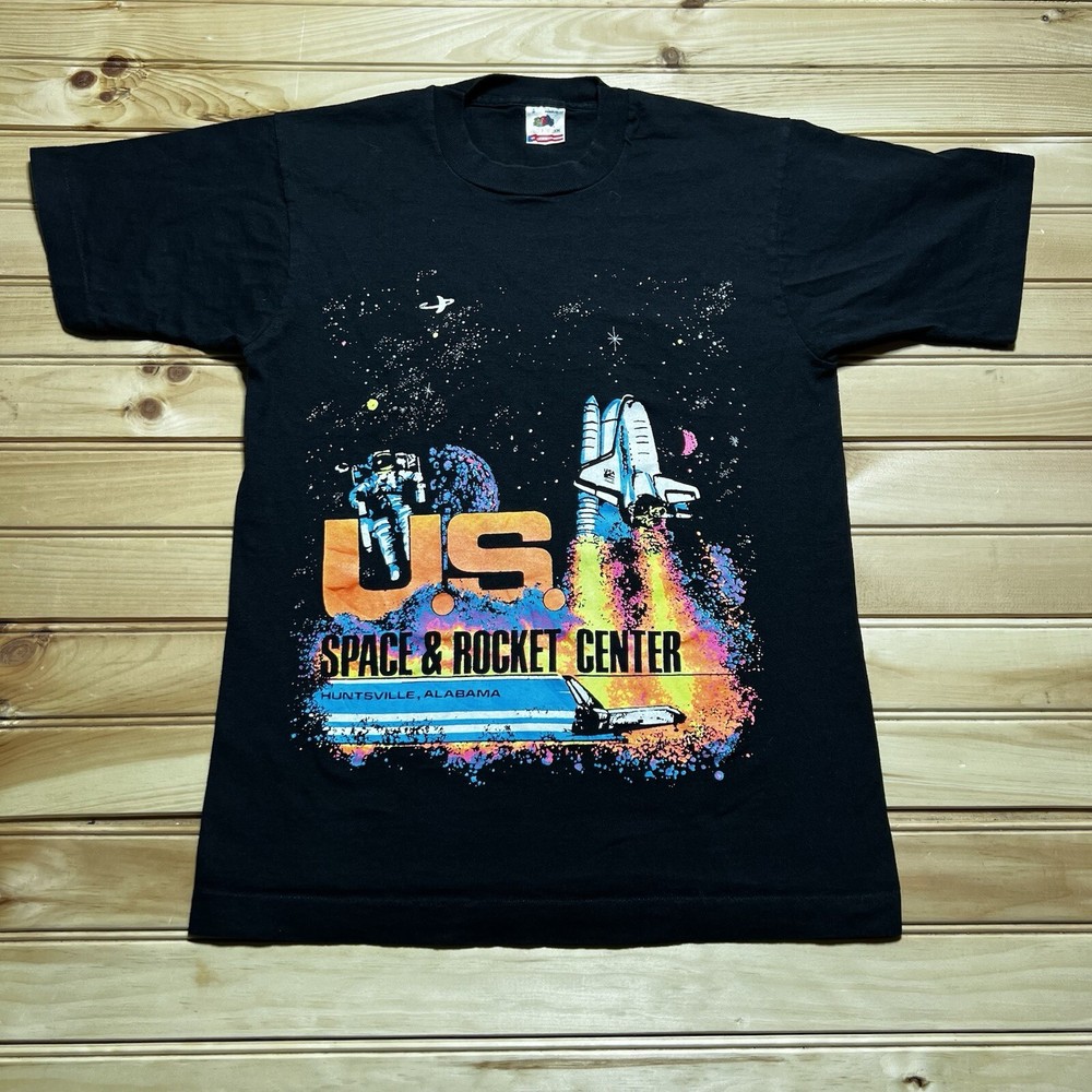 Vintage 90s US Space & Rocket Center Space Camp Single Stitch T-Shirt Size Small