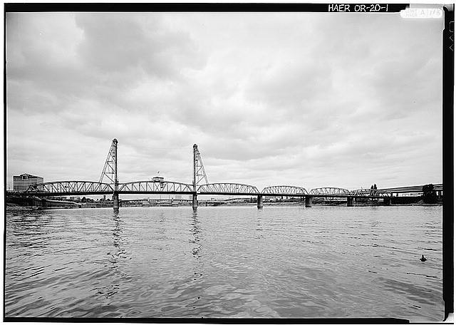 1. South elevation - Hawthorne Bridge, Spanning Willamette River at Hawthorne