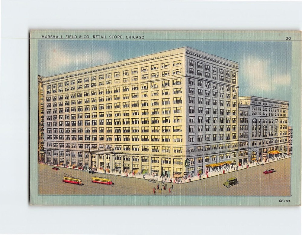 Postcard Marshall Field & Co. Retail Store Chicago Illinois USA