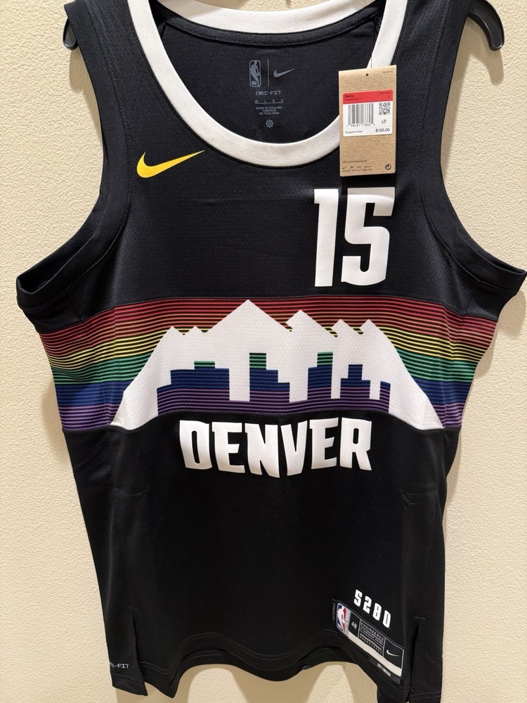 Nike NBA Denver Nuggets Nikola Jokic City Jersey Black 25/26 Size 48 L Skyline
