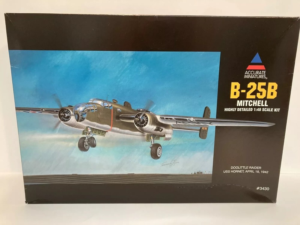 Accurate Miniatures 1/48 B-25B Mitchell Doolittle Raider #3430-image