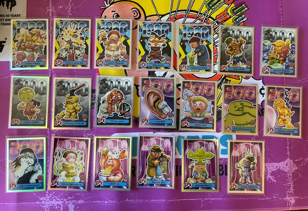 Garbage Pail Kids 40th Anniversary GPK ERAS COMPLETE subset - 20 cards