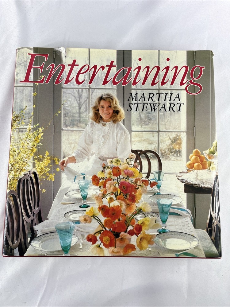 Entertaining Martha Stewart 1982 HC DJ 1st Edition 20th Printing Clarkson Potter