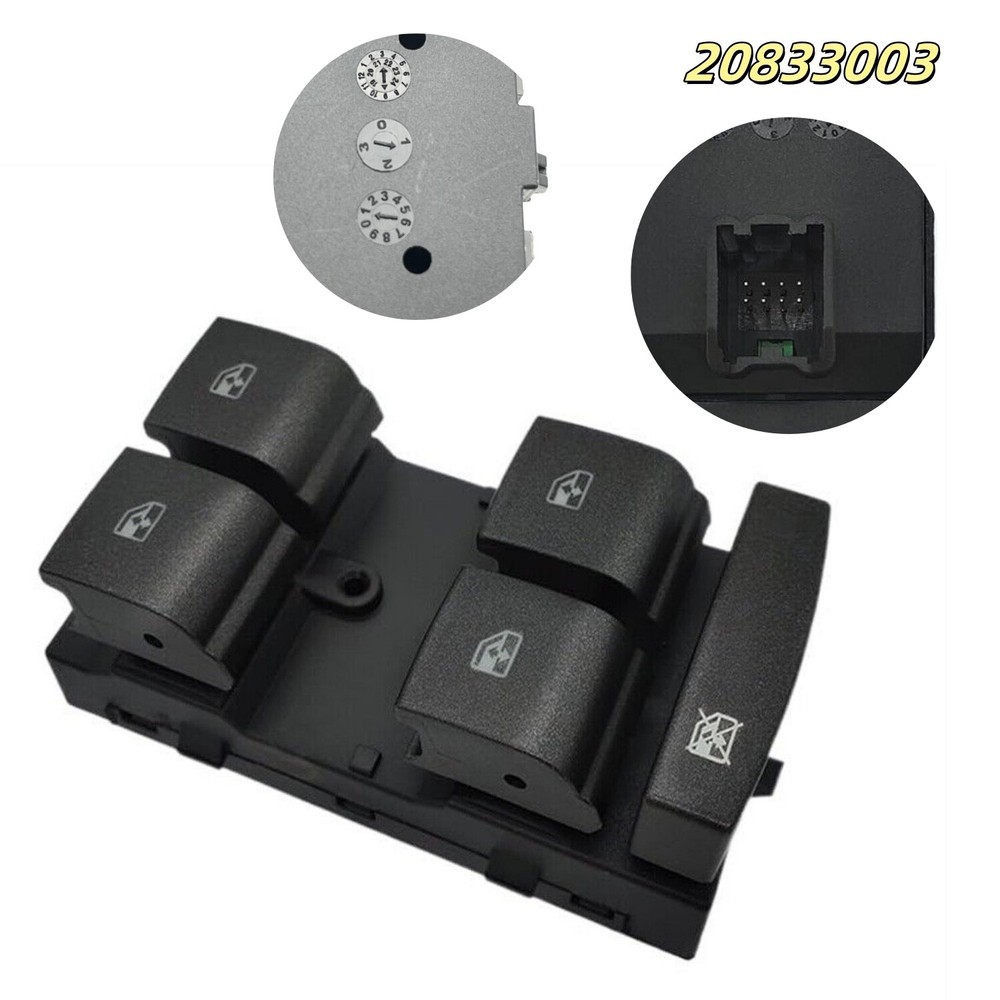 Driver Side Master Power Door Window Switch For 2010-16 Cadillac 20833003 SRX