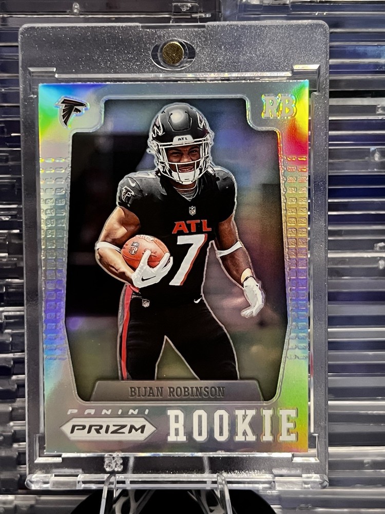 2023 Panini Prizm Prizm Flashback Rookie Bijan Robinson #PFR-6 Silver Prizm (RC)