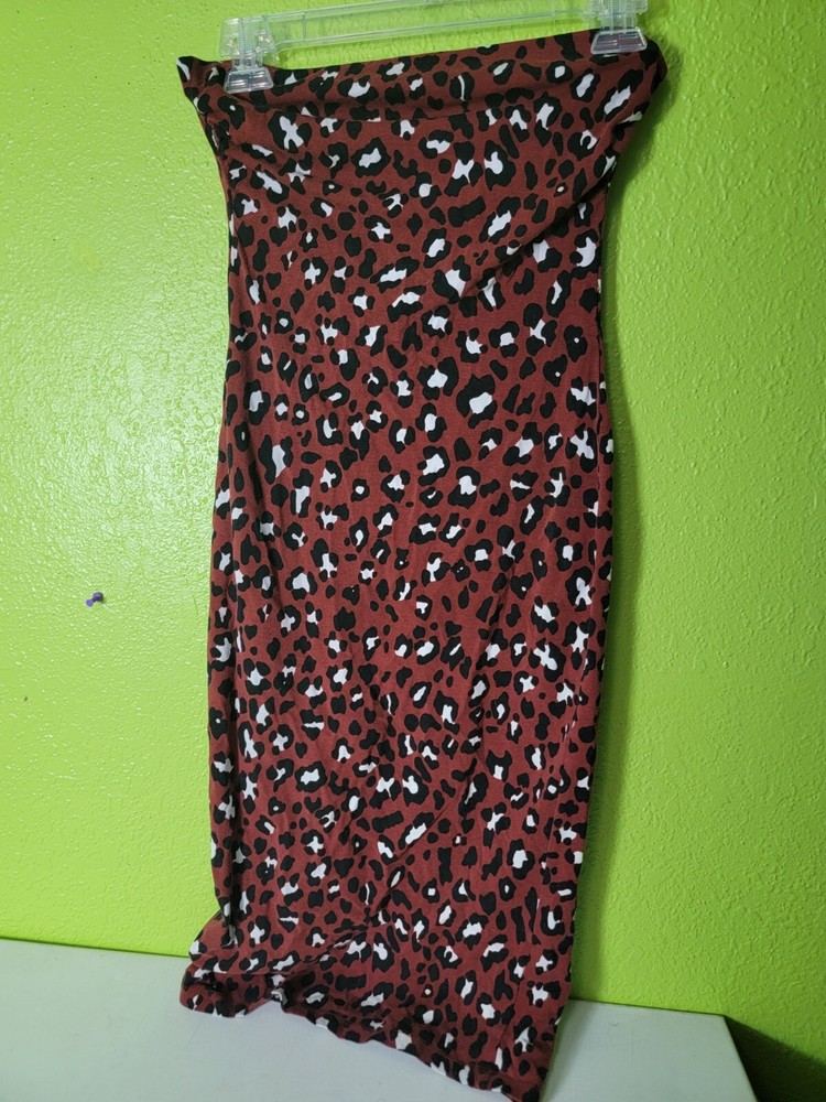Heart And Hips Long Skirt Cheetah Leopard Print Size Small Affordable Luxury
