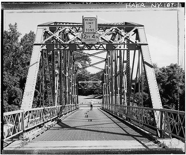 Photo:Lyons New York Creager's Bridge Erie Canal 1900s Steel Truss Bridge