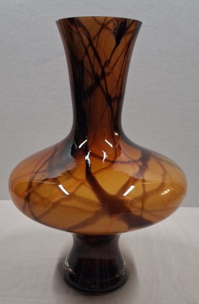 Mid Century Modern Murano-Style Blown Glass Multi Color Vase