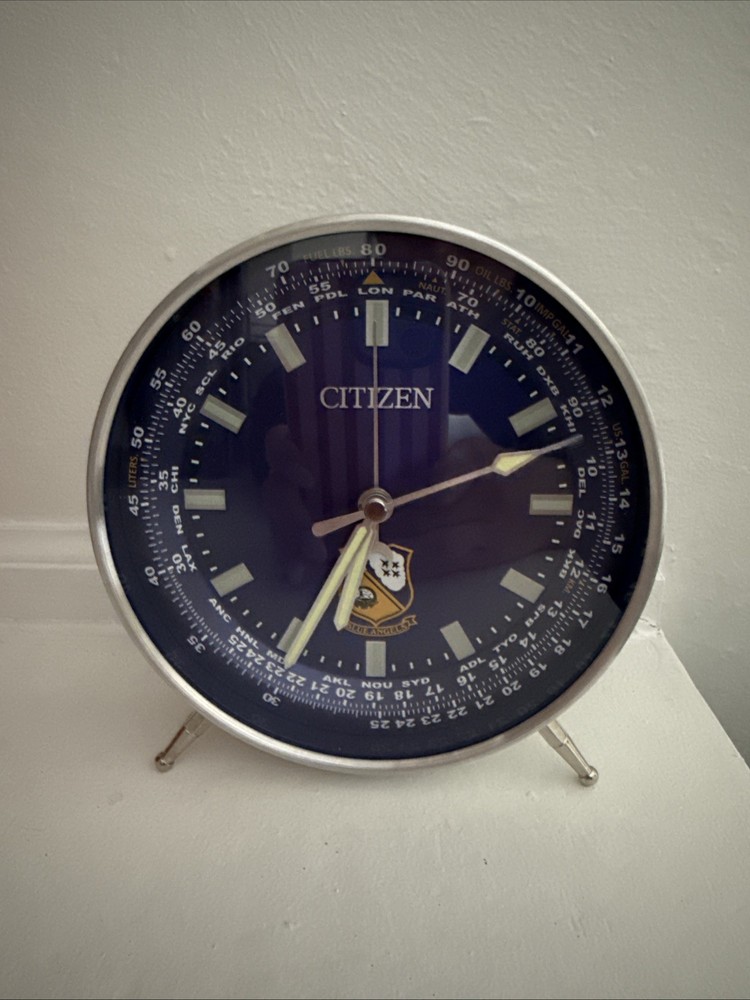Citizen Blue Angels Desk Clock Dial 6