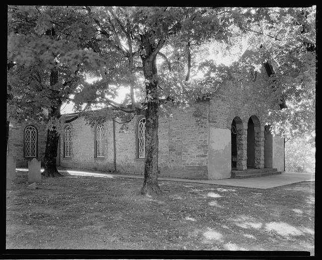 Photo:Timber Ridge Virginia Old Stone Church 1930s Stone Church Grounds