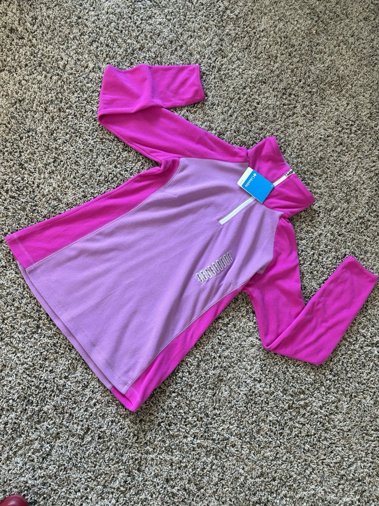 Columbia Women's Glacial Fleece Half Zip Pullover Pink Medium NWT