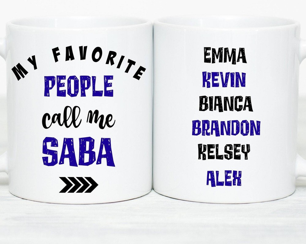 Saba Gifts Saba Coffee Mug Personalized Saba Mug Saba Birthday Gift Funny Saba