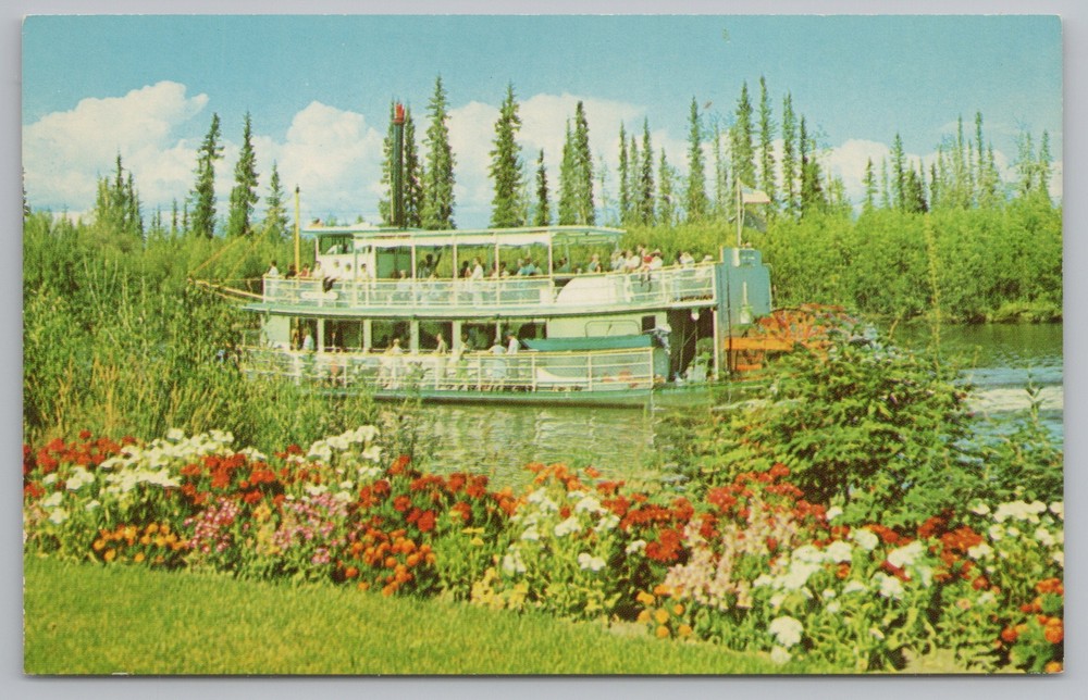 Transportation~Riverboat Discovery~Sternwheeler~Fairbanks Alaska~Vintage PC