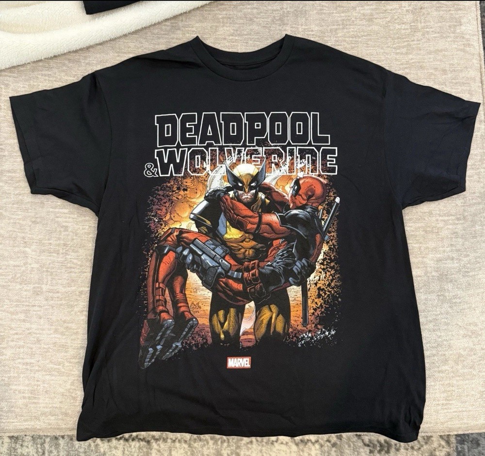 Civil CVLA x Marvel Deadpool and Wolverine T-Shirt Black (SIZE Large Men)