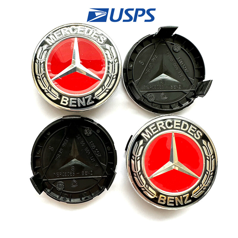 4pcs for Mercedes-Benz Wheel Center Rim Caps Car Tire Hub Cap Replacement
