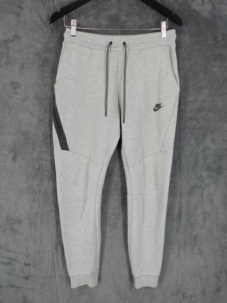 Nike Tech Fleece Joggers Men Small Grey Running Gym Slim Sportswear Sweatpants