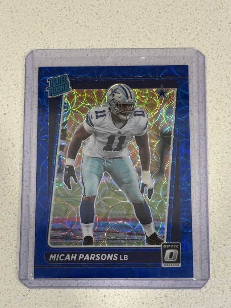 2021 Donruss Optic MICAH PARSONS #245 Blue Scope Holo Rated Rookie Cowboys RC