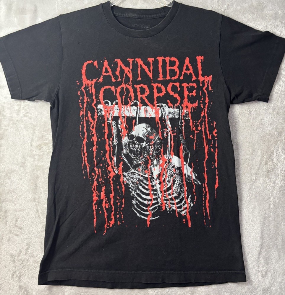 Cannibal Corpse Band T Shirt Medium Skeleton Graphic Death Metal Horror Black