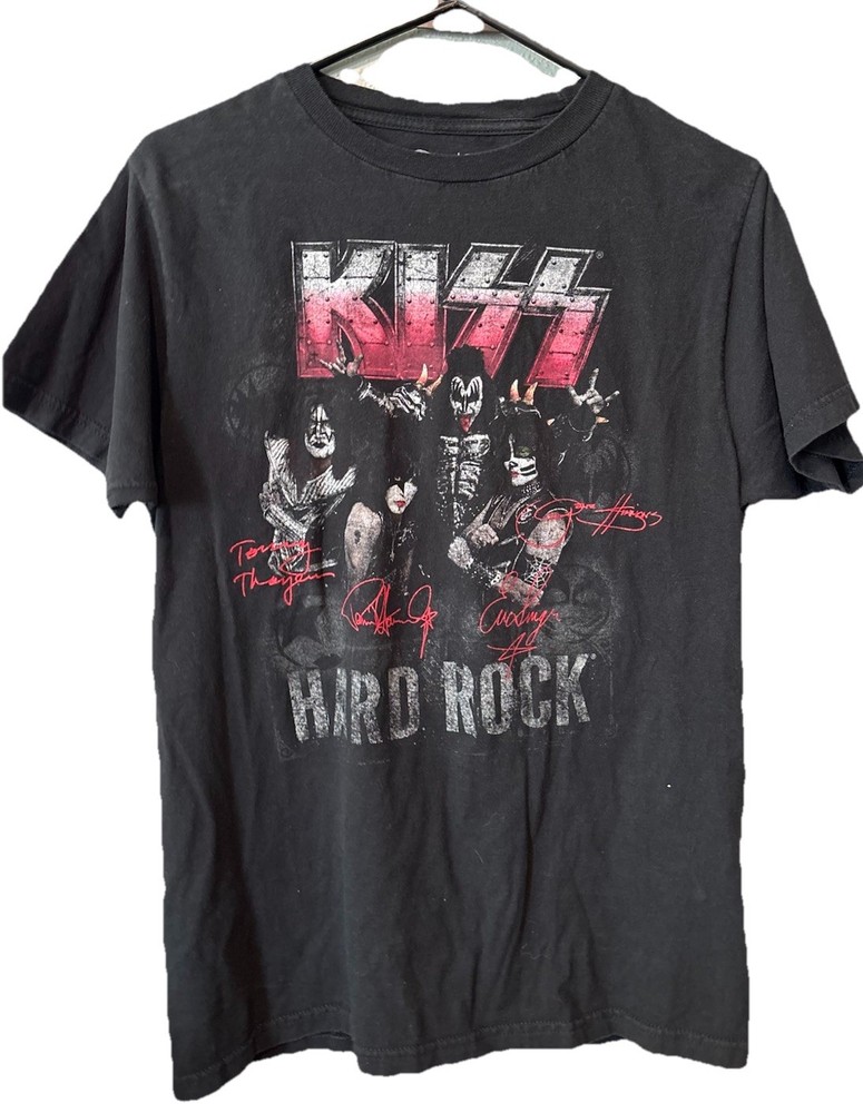 KISS - Hard Rock Cafe Washington DC T-Shirt Mens SM Black Sig Series 32