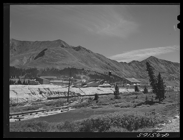 Photo:Climax Colorado Molybdenum Company Mine 1941 Mountain Mining Plant
