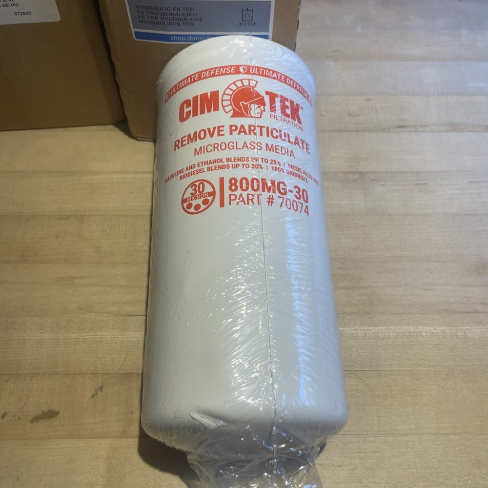 CIM-TEK 70074 30 MICRON GASOLINE DIESEL FUEL FILTER 800-30 FREE SHIPPING