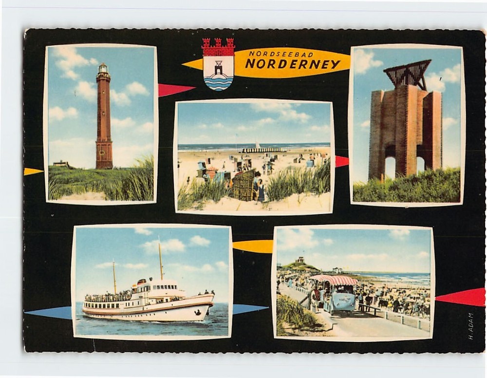 Postcard Nordseebad Norderney Germany