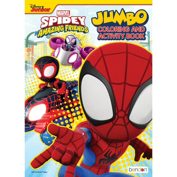 Marvel Spidey and His Amazing Friends 64 Page Coloring Book, Paperback, Bendon