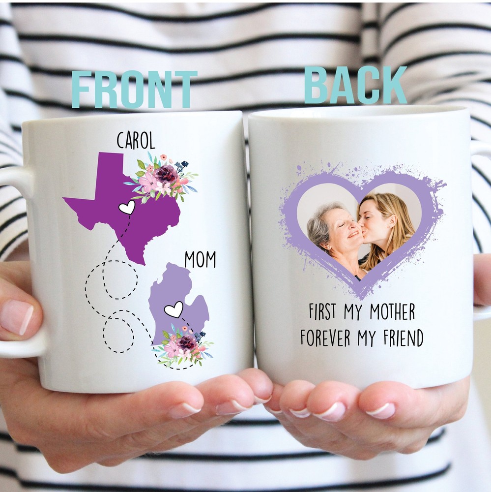 Long Distance Gift For Mom Custom Mom Mug Mother's Day Gift State To State Mug