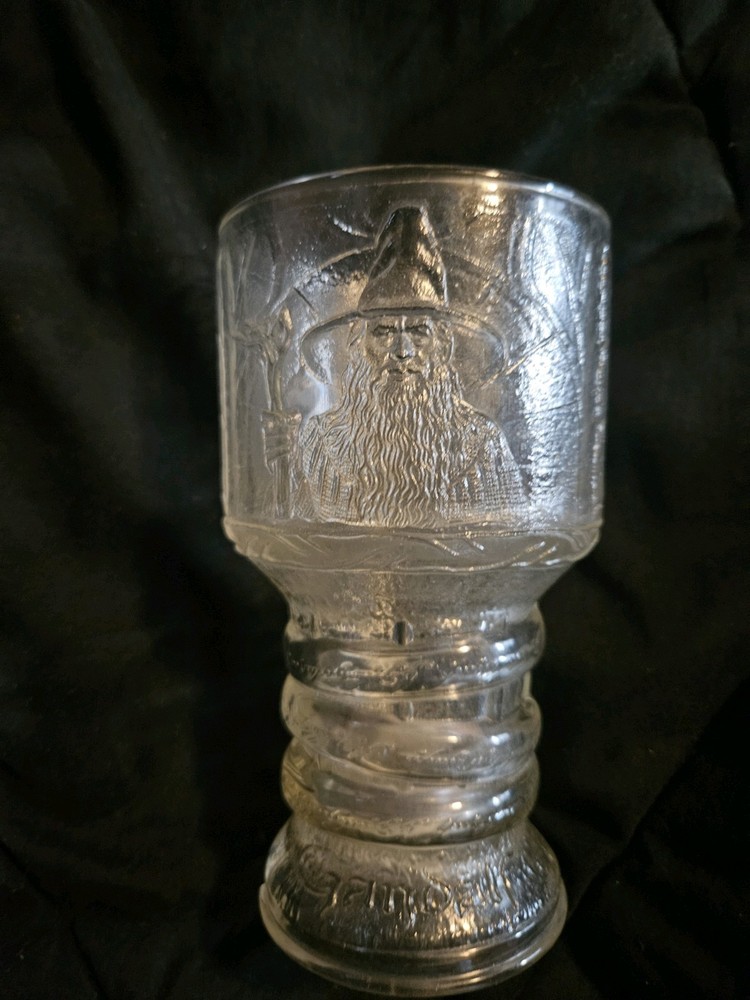 Lord of the Rings Fellowship of the Ring Collector Gandalf Glass Goblet