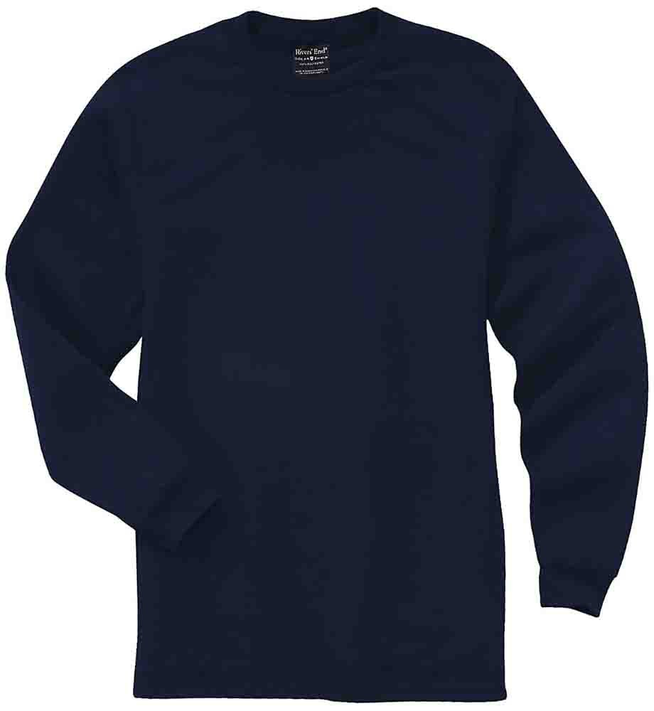 River's End Upf 30+ Crew Neck Long Sleeve Athletic T-Shirt Mens Size S  Casual T
