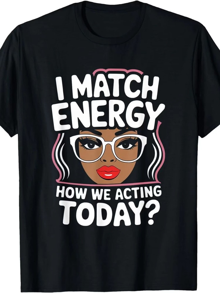 Funny Sarcasm Graphic T-Shirt Men's Black Crew Neck Casual Cotton Tee