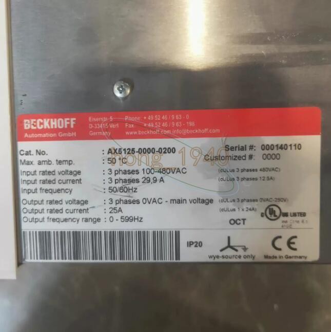 PC USED BECKHOFF AX5125-0000-0200 AX512500000200 Servo Driver