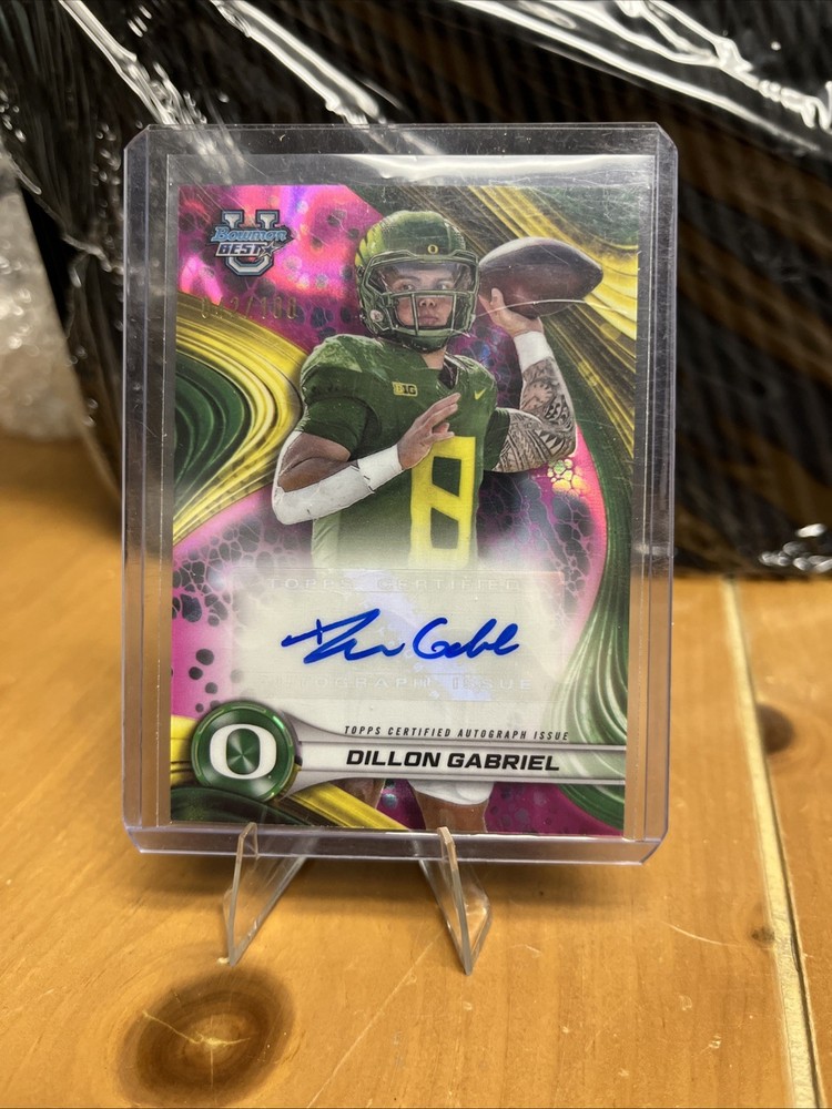 2024 Bowman Best U - Dillon Gabriel #BOA-DG Pink Lava Refractor /100 AUTO 🌋