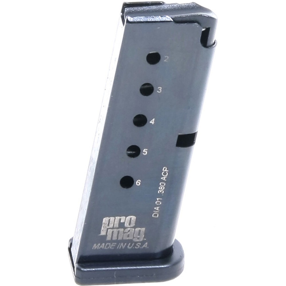 ProMag Diamondback .380 ACP, 6-Round Extended Magazine, DIA 01, Blue Steel