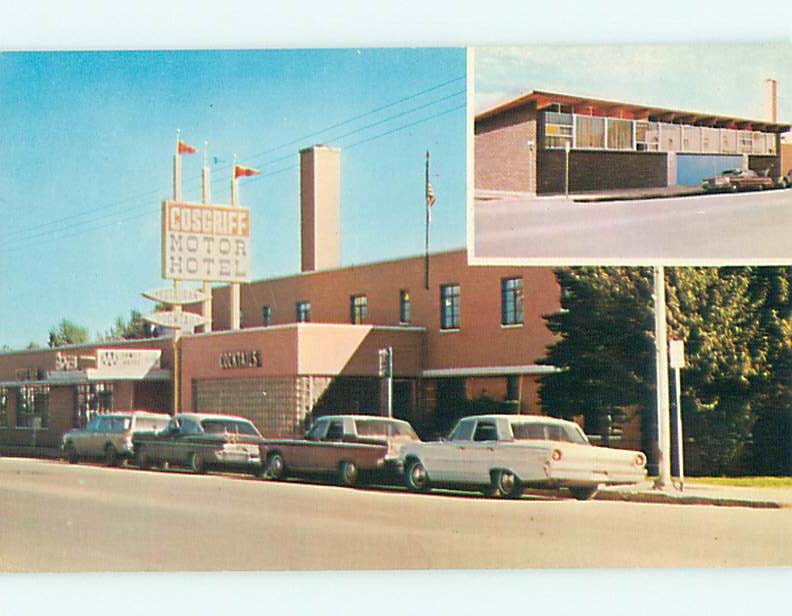 Unused Pre-1980 OLD CARS & COSGRIFF MOTEL Craig Colorado CO : clearance u4084