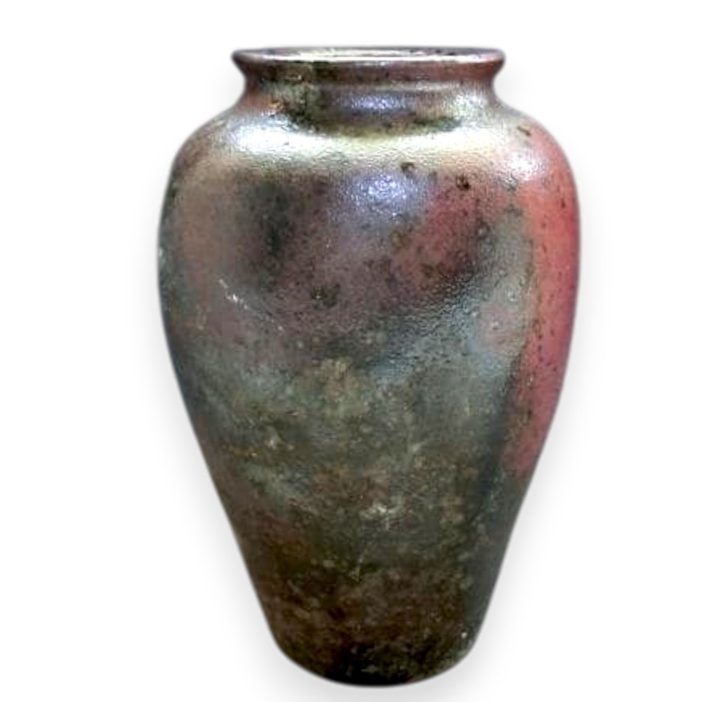 Bizen Pottery Jar Edo Period 19th C Japanese Antique Ceramic Vase Vessel 8.2 in