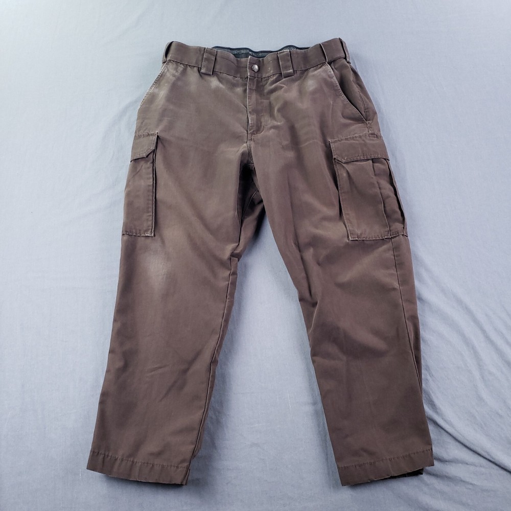 5.11 Tactical Pants Mens 36 Brown Class B PDU Cargo Ripstop Canvas 32x26