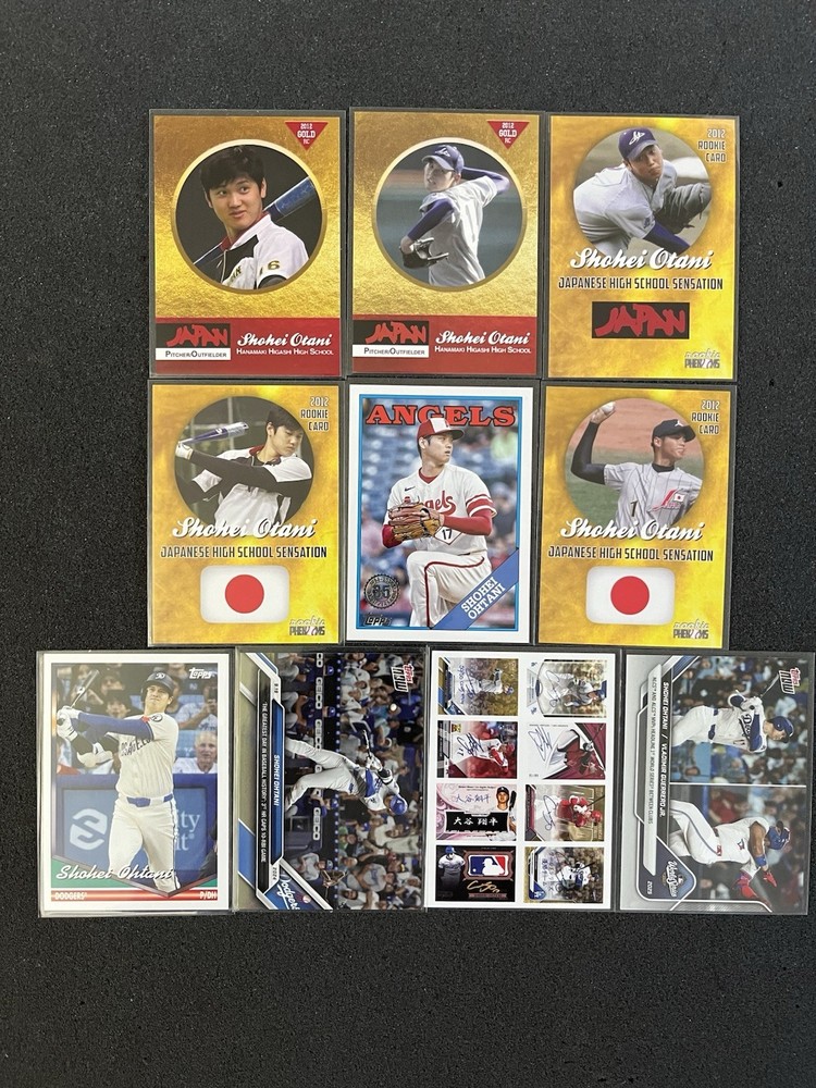 Shohei Ohtani Lot 10 New Cards Including 5 Rookies 10% Goes To Save The Children