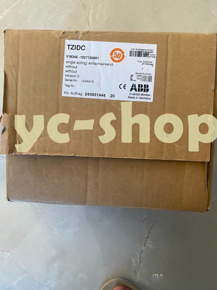 new ABB V18345-1027120001 Valve Positioner Fast Shipping via FedEx or DHL