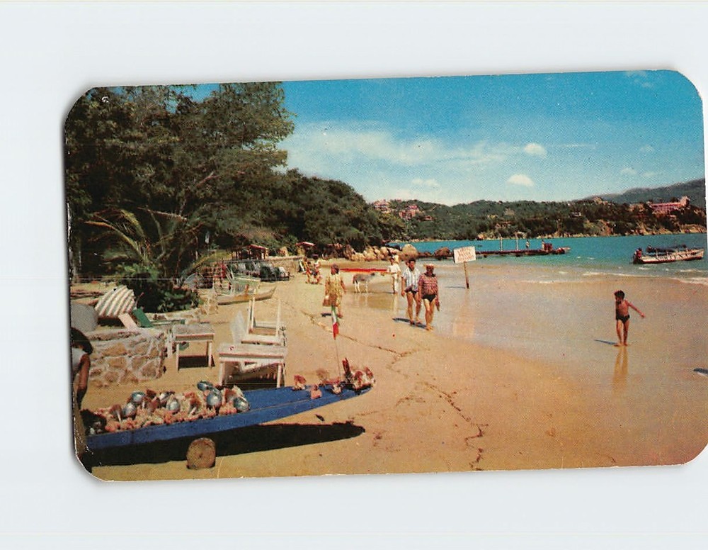 Postcard The Roqueta Beach Acapulco Mexico