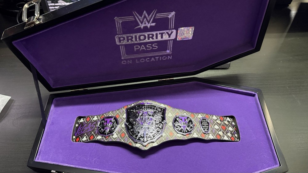 WWE The Undertaker Mini Legacy Title Belt - Signed by The Undertaker