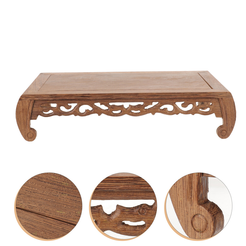 Woodsy Decor Figurine Display Base Table Top Stand Craft Vase Shelves