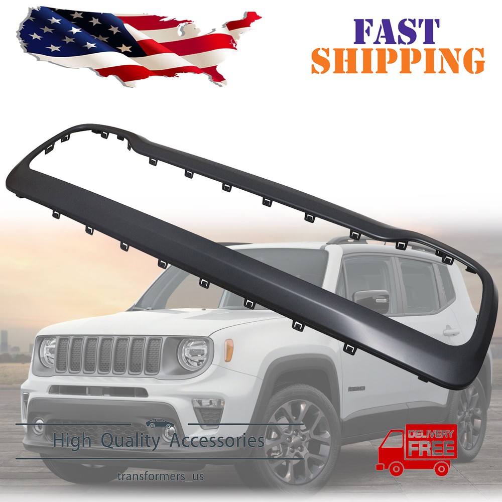 Bumper Face Bar Trim Molding Step Pad Front or Rear For 2015-2023 Jeep Renegade