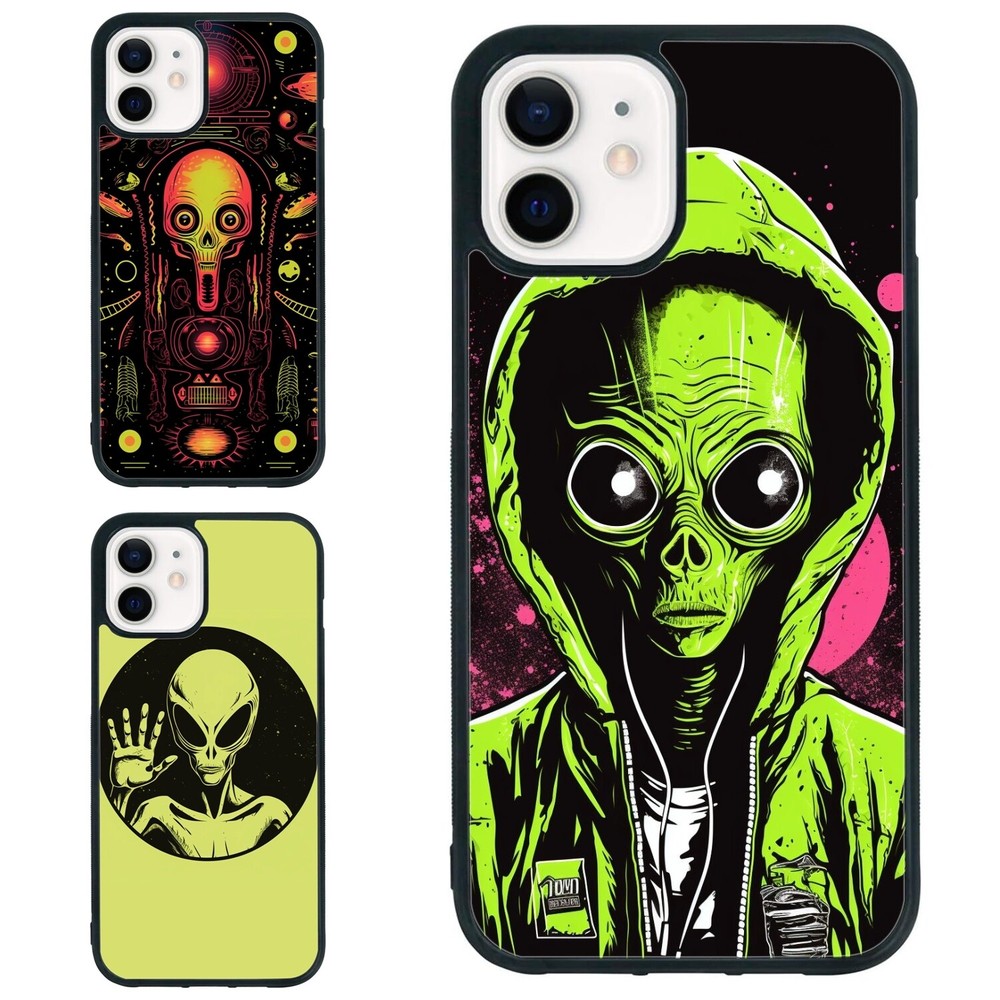 alien comic book cartoon Shockproof Cover For iPhone XS XR 6 7 8 Plus SE 2nd 3rd