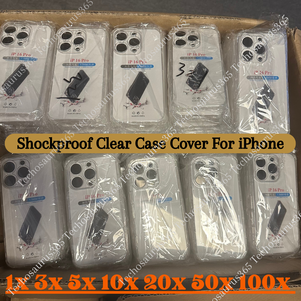 Wholesale Bulk Lot Clear Phone Case Cover For iPhone 16 15 14 13 12 11 XR 8 7 6