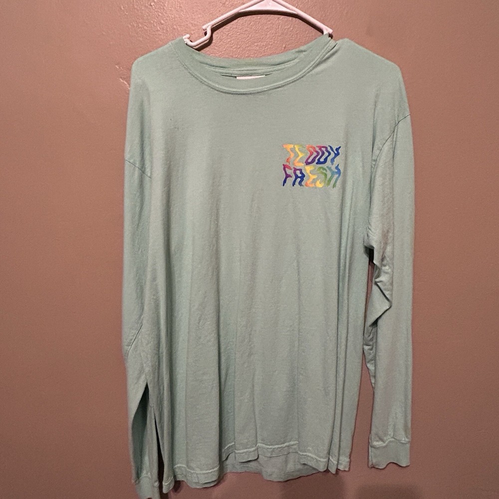 Acid Trip Long Sleeve T-shirt Teddy Fresh Size Large Green-image