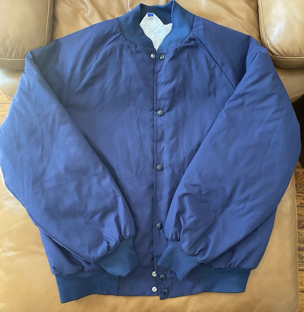 Vintage West Ark Bomber Jacket Mens Large Quilted Made In USA 80s 90s